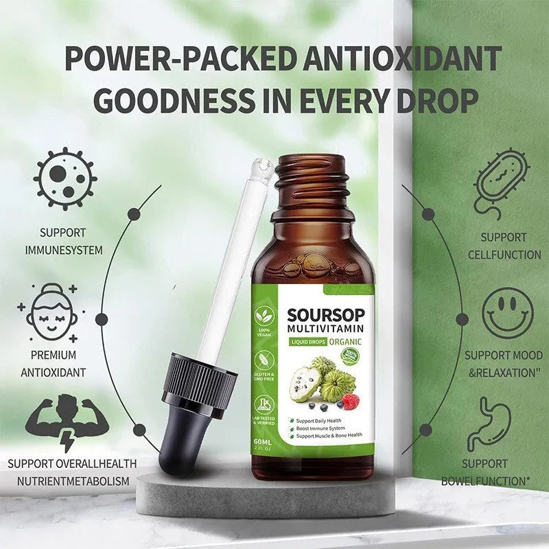 60ml bottle of Annona Prickly Fruit flavoured edible lubricant personal care drops