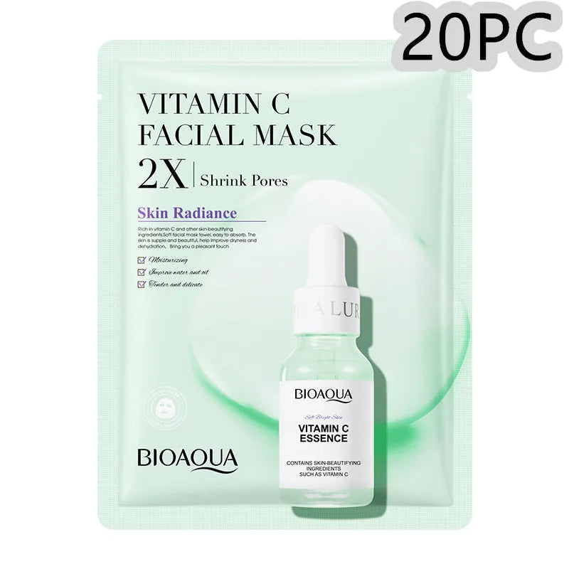 Single pack of a 30g gel facial sheet mask from a range including Collagen, Hyaluronic Acid, Vitamin C and Centella Asiatica variants.
