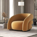 Nordic lazy sofa with solid wood frame, removable cover in thick cashmere fabric, modern design for lounge