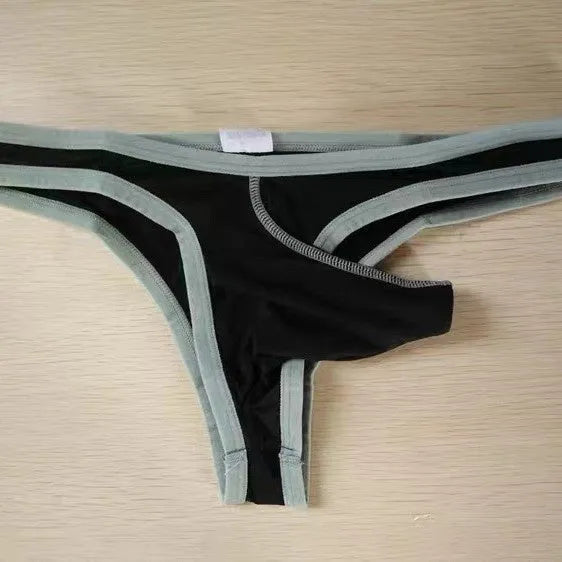 Men's ice silk briefs with elephant nose pouch design in multiple colours