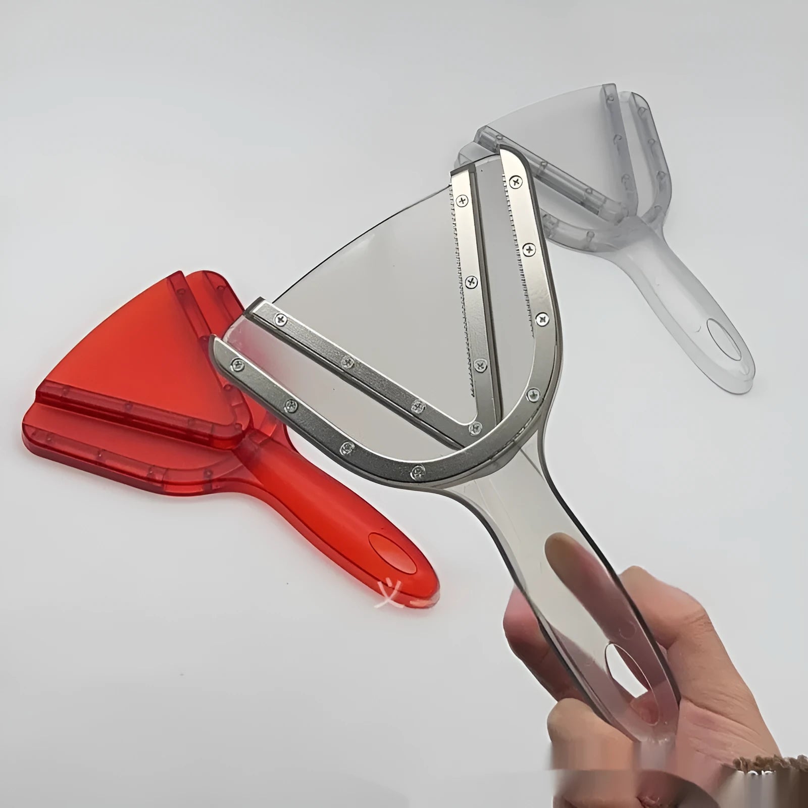 Adjustable telescopic bottle opener in three colour options showing non-slip grip and compact design