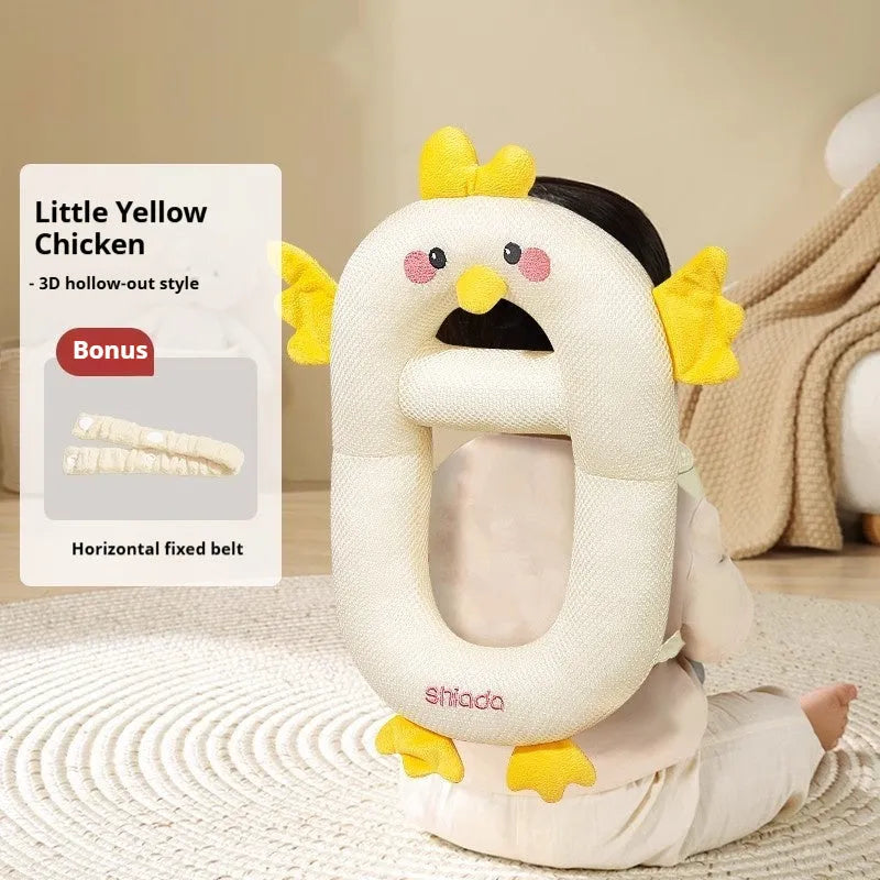 Cartoon anti-collision baby pillow in dinosaur design for toddler fall protection