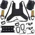 Black nylon universal vest fuel tank bag mount base for motorcycle with multiple specification options
