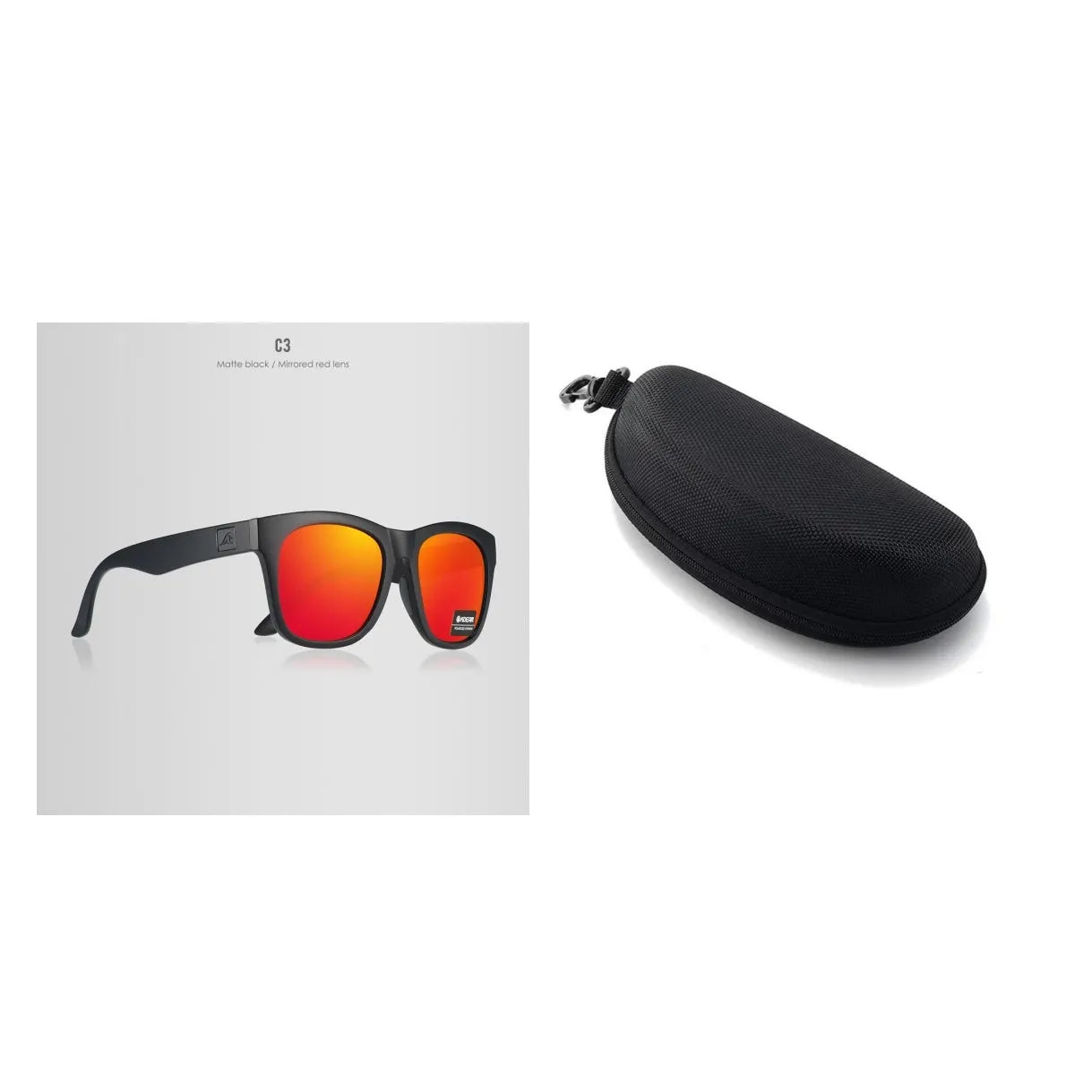 Thickened polarised sunglasses with TAC lenses and PC frame in various colour options