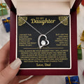 Hollow heart pendant necklace in gold or silver finish with gift packaging