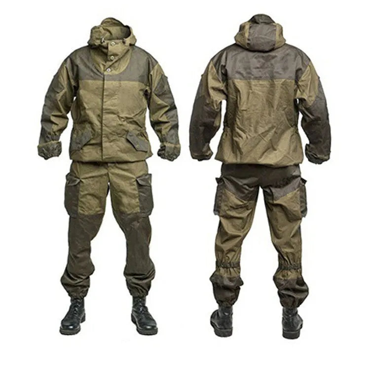 Special Forces Mountain Battle Suit tactical outdoor gear in A-TACS FG camouflage with waterproof breathable fabric