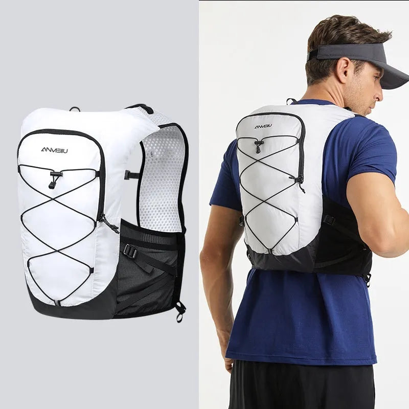 Outdoor cross-country climbing water bag package 5L nylon backpack in black size M without bladder