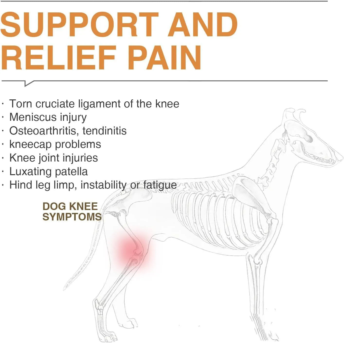 Adjustable polyester knee and hip support strap for joint pain relief, available in M L and XL sizes