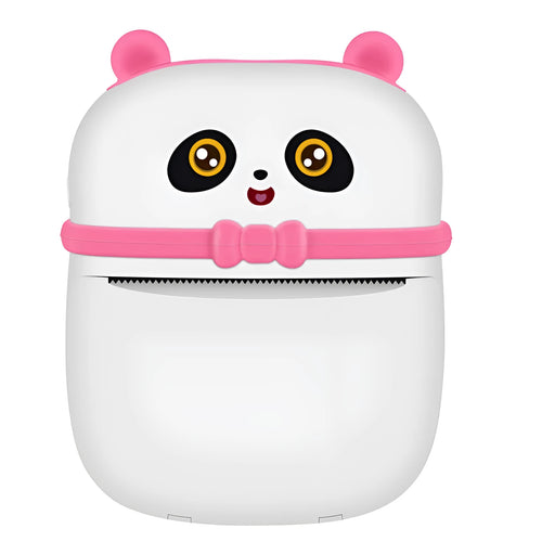 Bluetooth mobile photo mini thermal printer in pink with USB interface and 5.7cm printing format