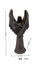 Dark Angel resin statue ornament figurine with gothic theme on display