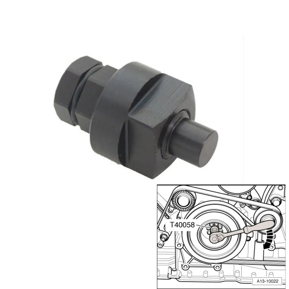 Aodi T40058 crankshaft rotating sleeve automotive timing tool with alignment guide pin