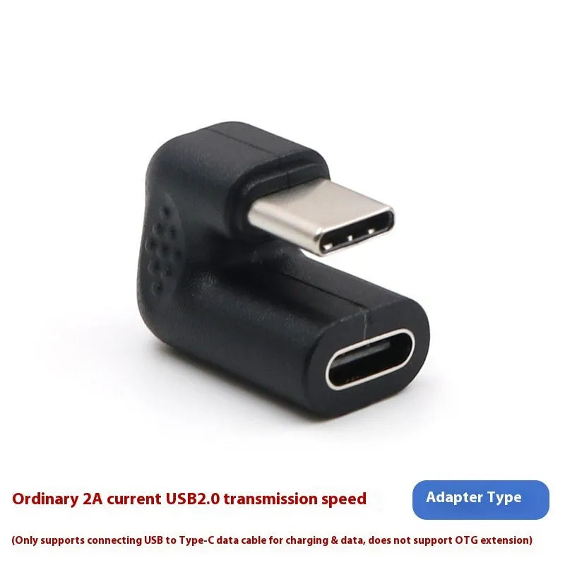 Plastic USB male to female adapter extension cable with U-bend connector, 4-piece pack.