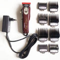 Charging hair clipper set with European, American and British plug adapters