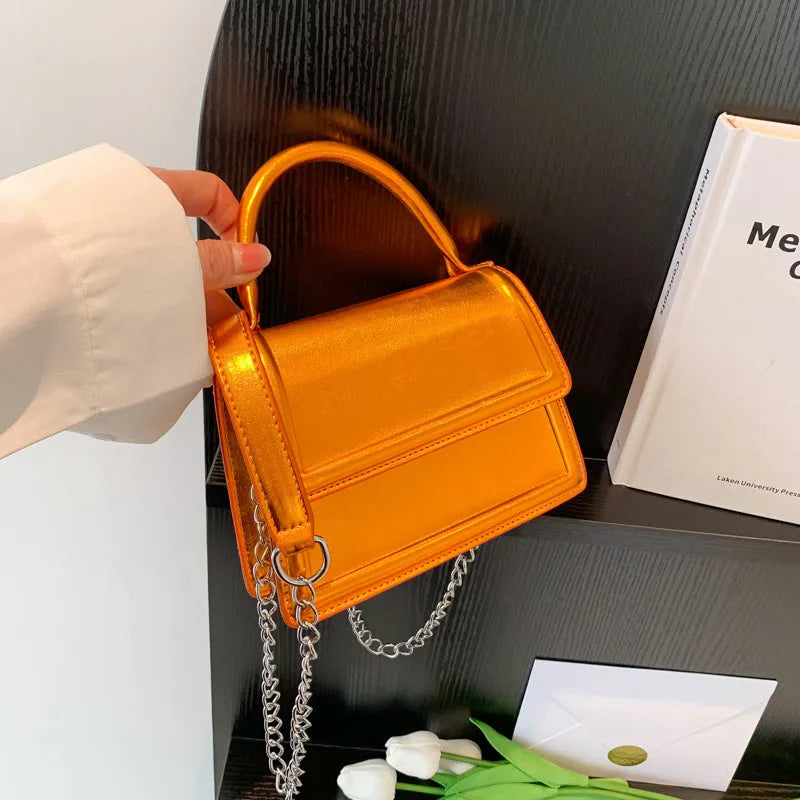 Retro square PU leather crossbody bag in multiple colour options