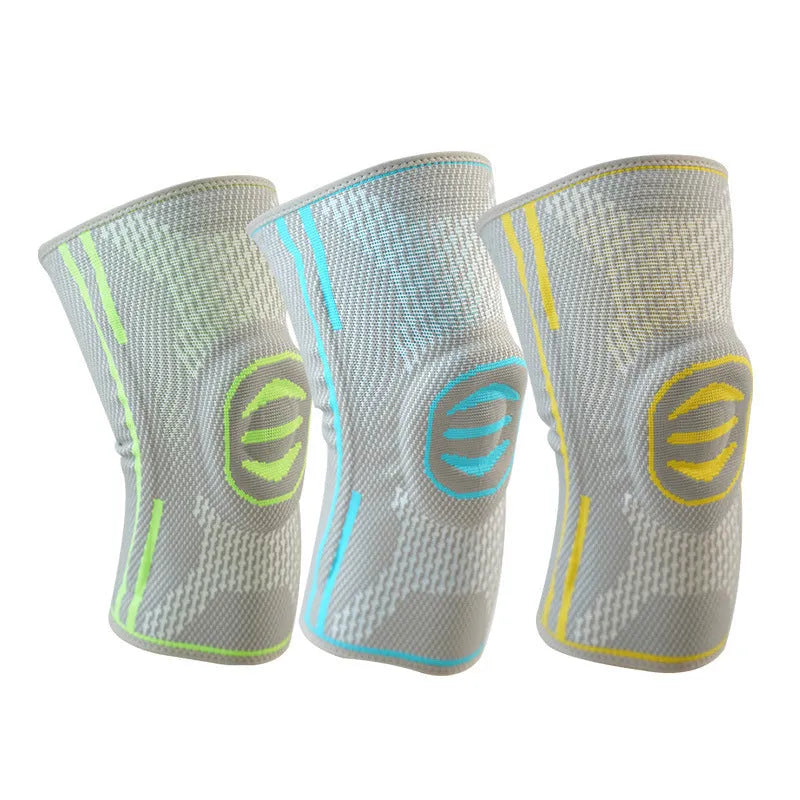 Cotton mountaineering knee cover in green, blue or yellow colour with size options