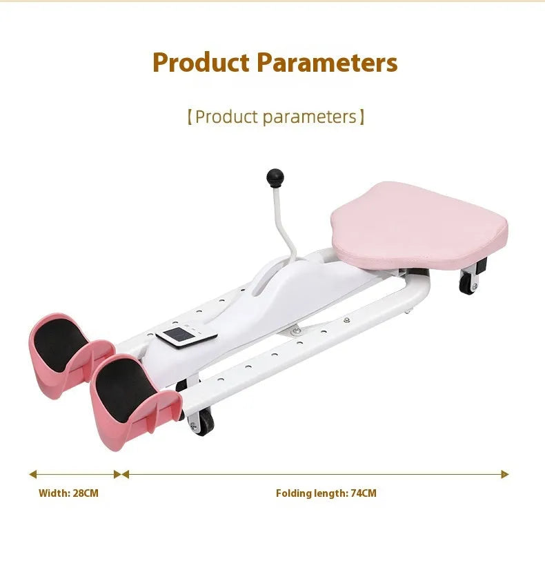 Horse Leg Opener stretching equipment with steel frame and foam padding in blue or pink colour options
