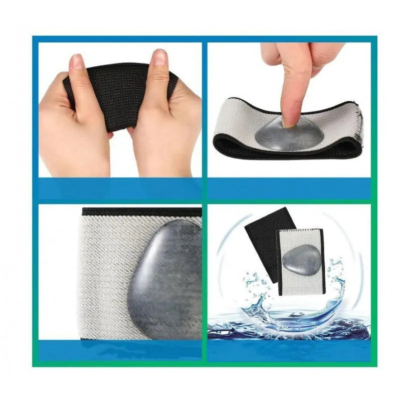 Elastic flat foot arch support bandage in heart and ordinary styles.