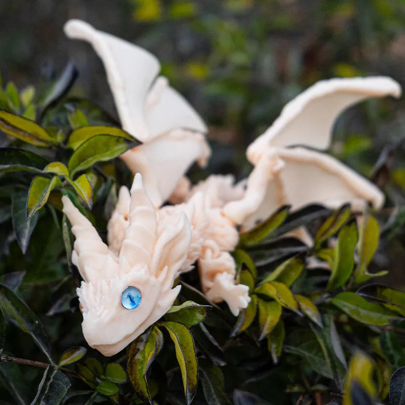 PLA plastic flying dragon wing decoration measuring 25x16x3cm in multiple colour finishes