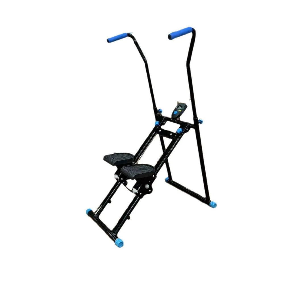 White foldable multi-function treadmill and climbing frame home fitness equipment