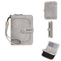 Women's PU leather zip coin purse with integrated card storage in multiple colour options