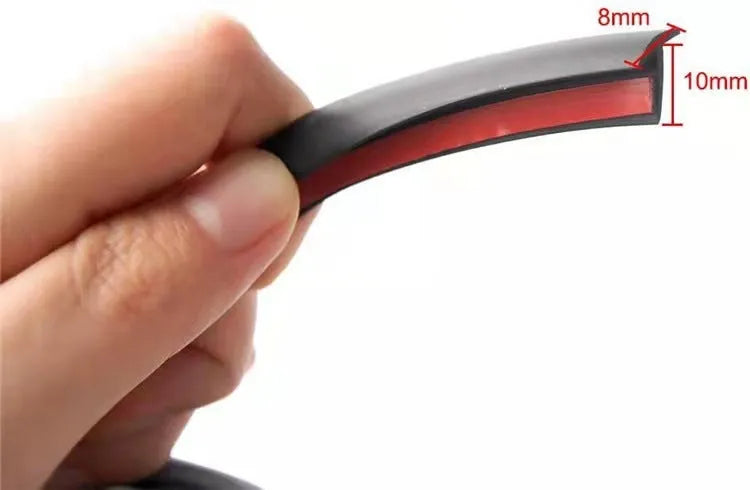 Universal TPE automotive seal strip for bumper protection and gap filling in black or white colours