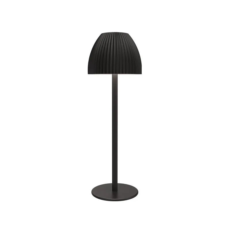Modern minimalist USB night lamp with thin round base and adjustable dimming function