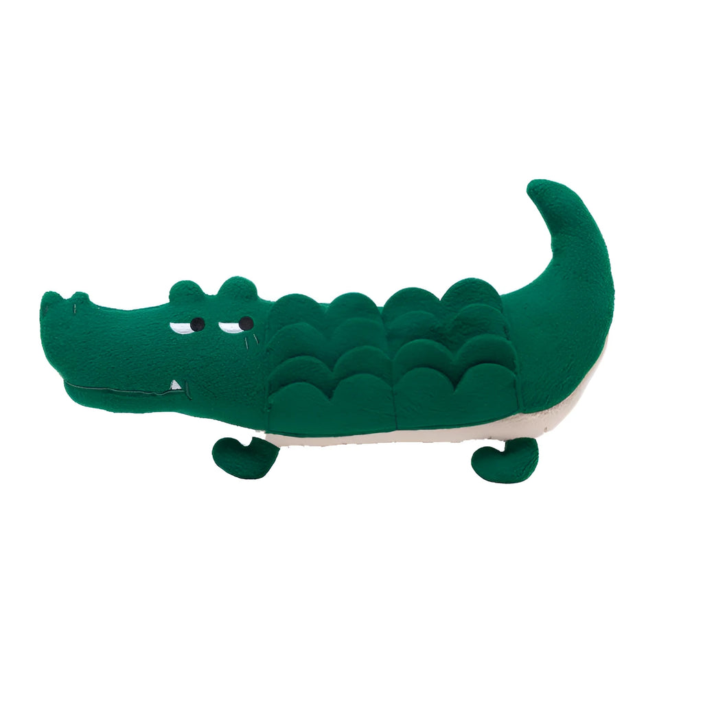 Green plush toy dog soft cuddly toy measuring 35cm long