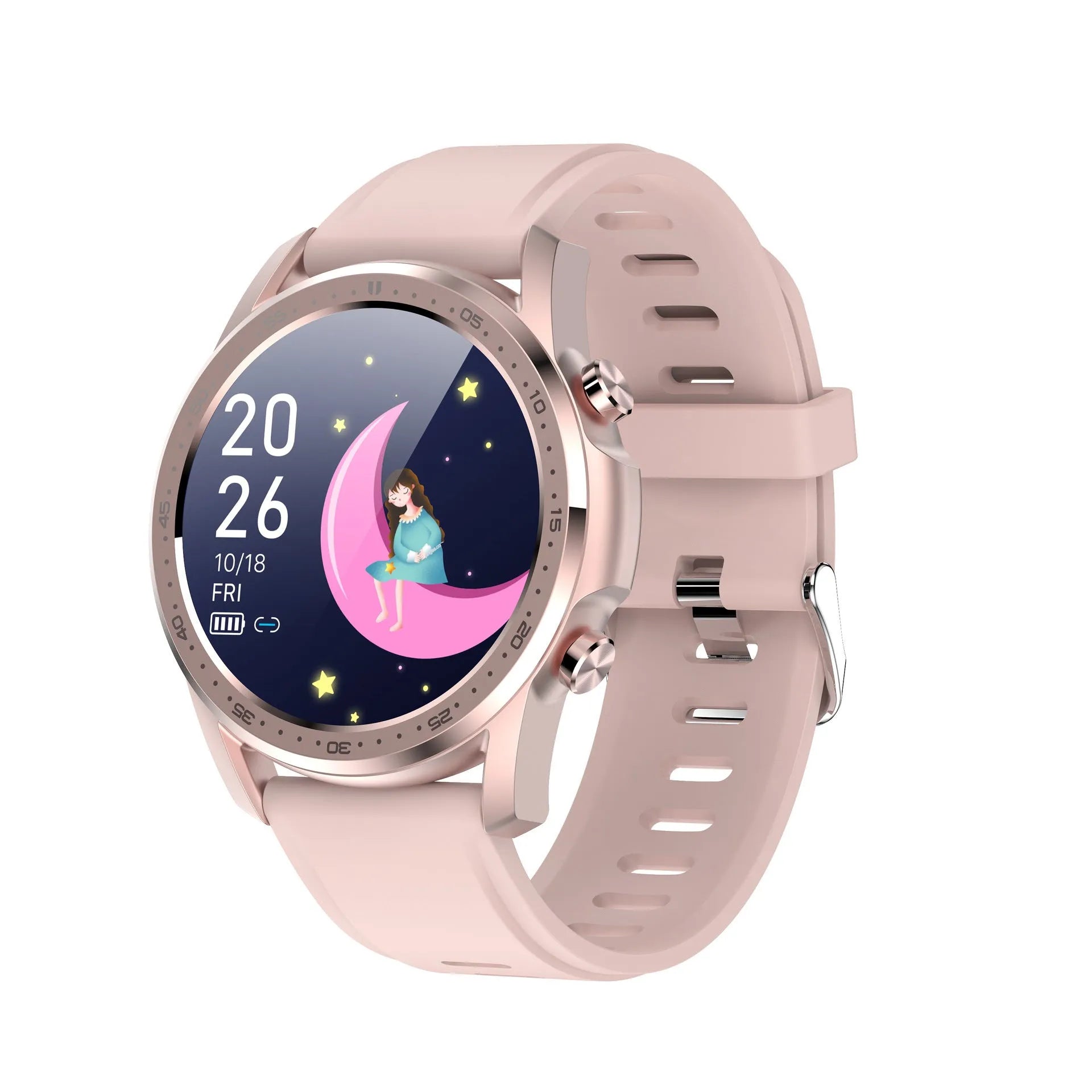 Youth2 Body Temperature Smart Bracelet with 1.3-inch touch screen and zinc alloy case in black or grey
