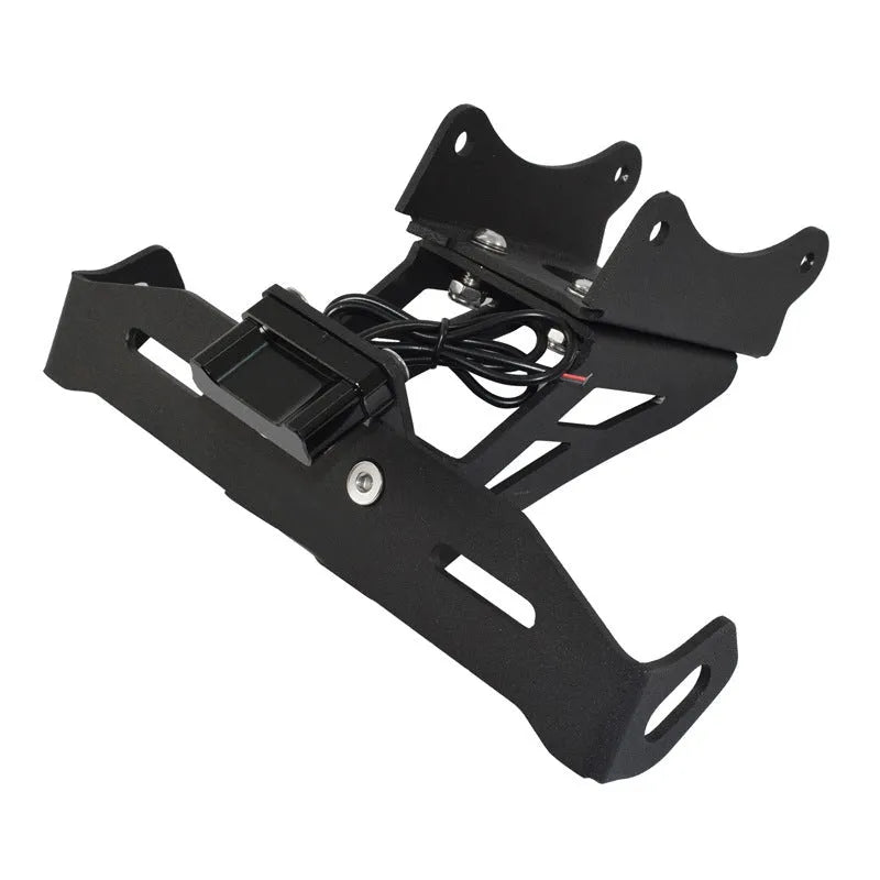Black aluminium alloy licence plate bracket for Honda motorcycle rear short tail mount
