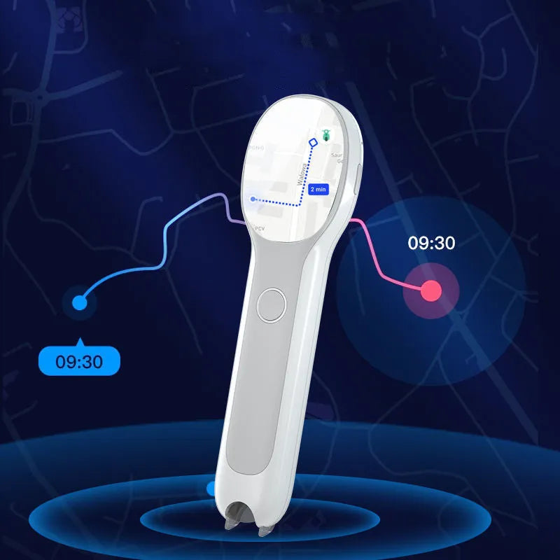 White universal reading pen electronic learning device with bilingual Chinese English translation functionality