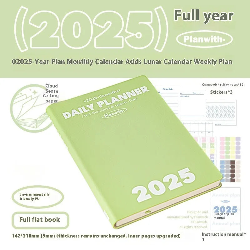 Waterproof notebook with PU cover showing mint green colour option for exam study records