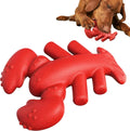 Red hard material dog chew toy for large aggressive chewers measuring 170×132×57 mm