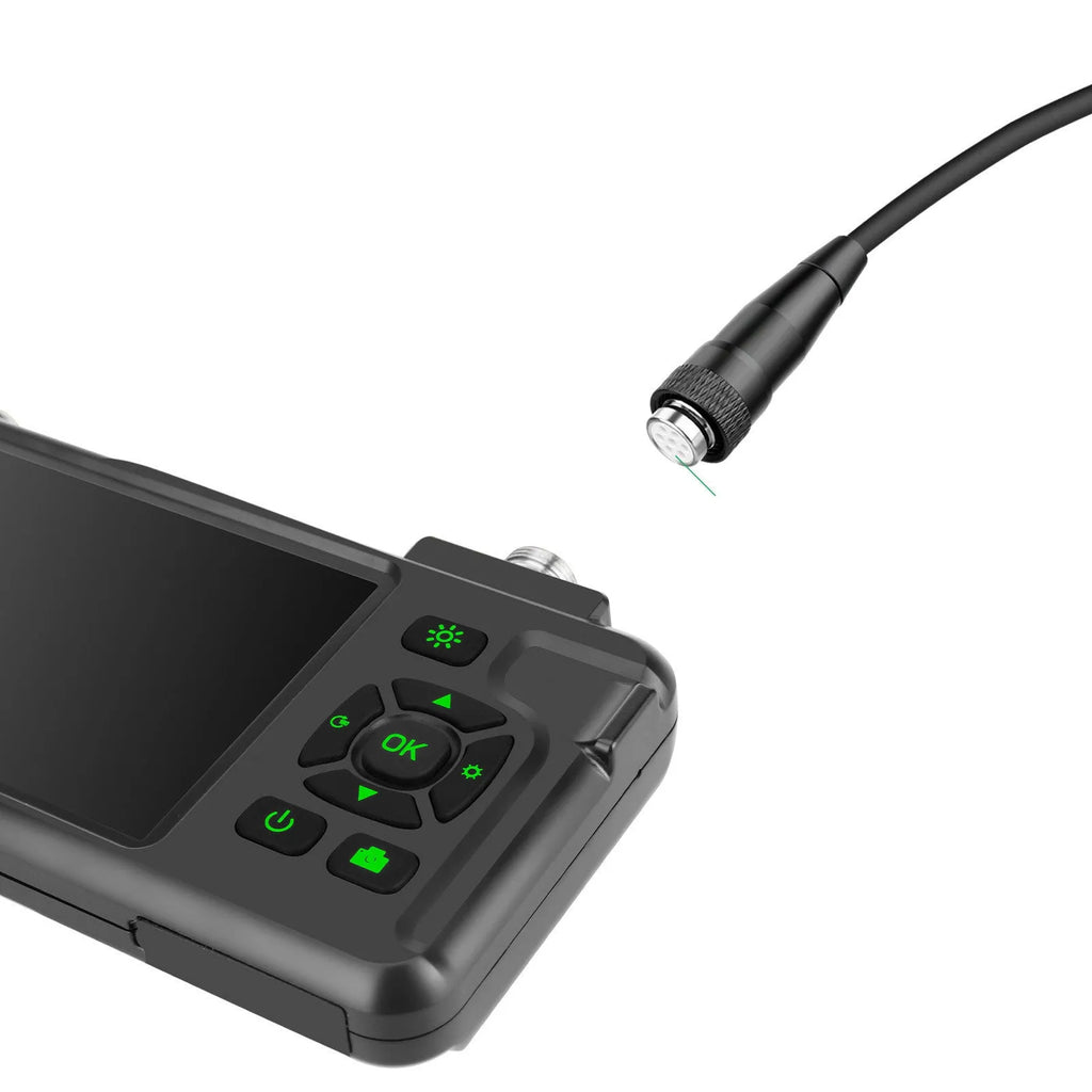 Portable industrial endoscope with 4.5-inch screen and 5.5mm dual lens camera on 1M cable