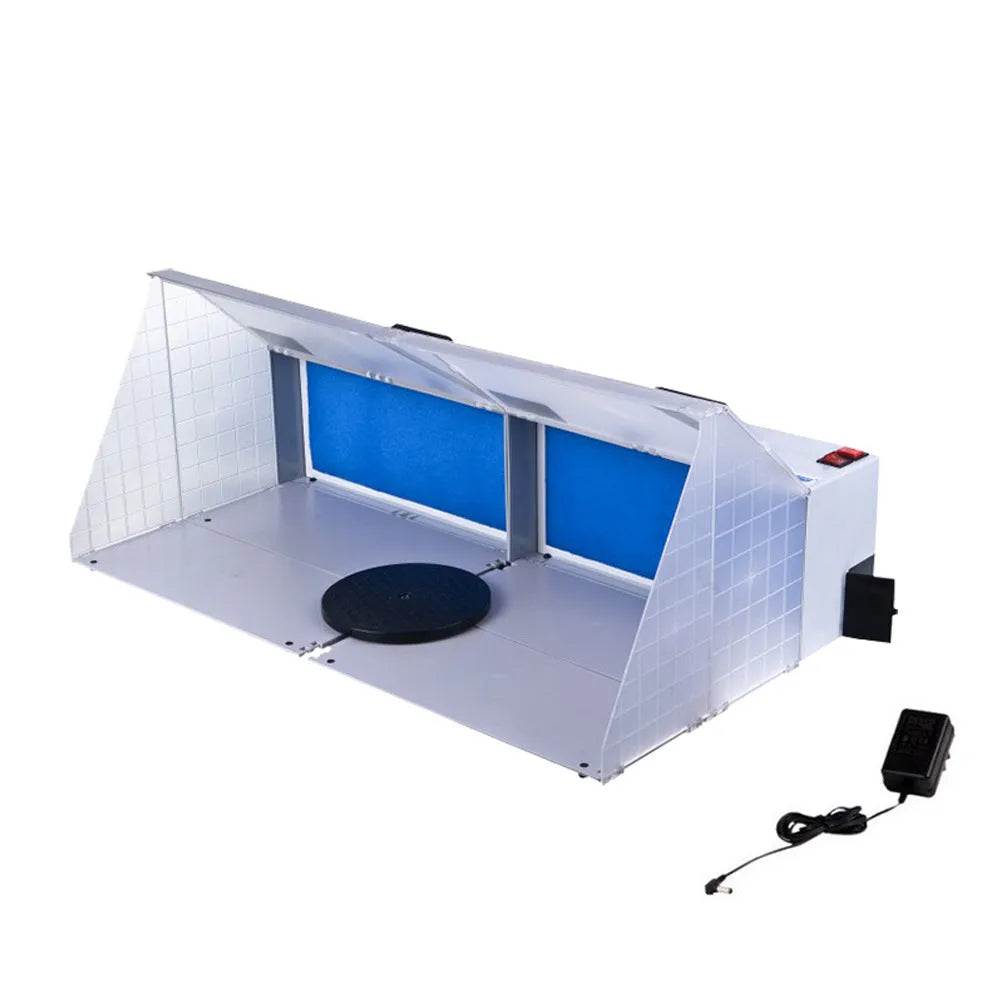 Model Color 25W exhaust fan for paint fume extraction, 420x150x250mm with UK plug