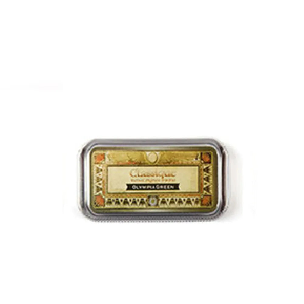 Rectangular quick-dry oily ink pad for rubber stamps in five colour options.