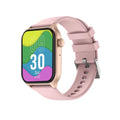 Z145 smart watch with touch screen displaying health stats, shown in a choice of black, grey, gold, silver, and violet colours.