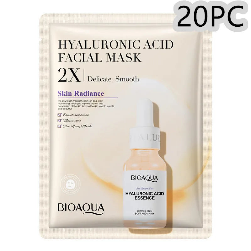 Single pack of a 30g gel facial sheet mask from a range including Collagen, Hyaluronic Acid, Vitamin C and Centella Asiatica variants.