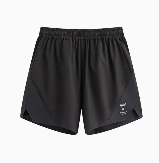 Men's running shorts with laser stitching and stretch fabric for training workouts