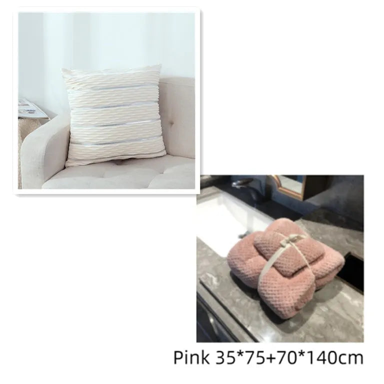 45 cm square velvet cushion cover in striped design showing wine red colour option
