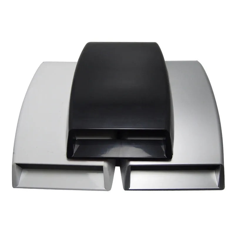 Automobile decorative vent accessory in ABS plastic for car dashboard with black silver white colour options