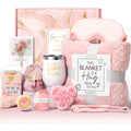 Aromatherapy candle soap bath gift set in a plastic storage box with modern simplicity style