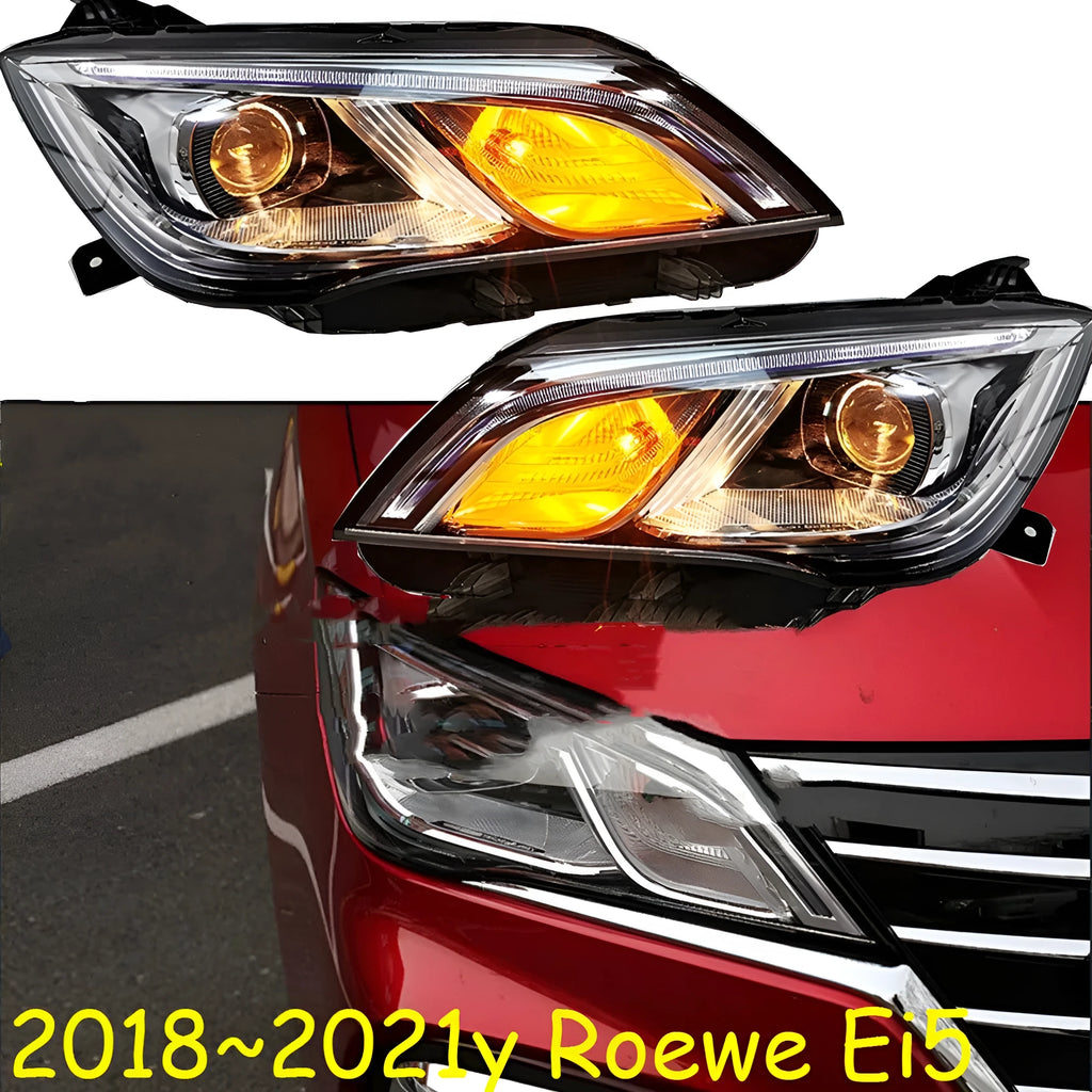 9-line LED car headlight assembly for 2018-2021 models with ABS plastic housing