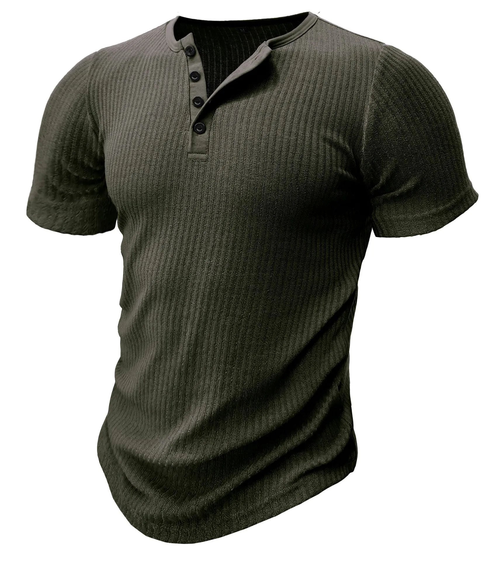 Men's slim-fitting sports T-shirt in polyester available in five colours with muscle emphasis design