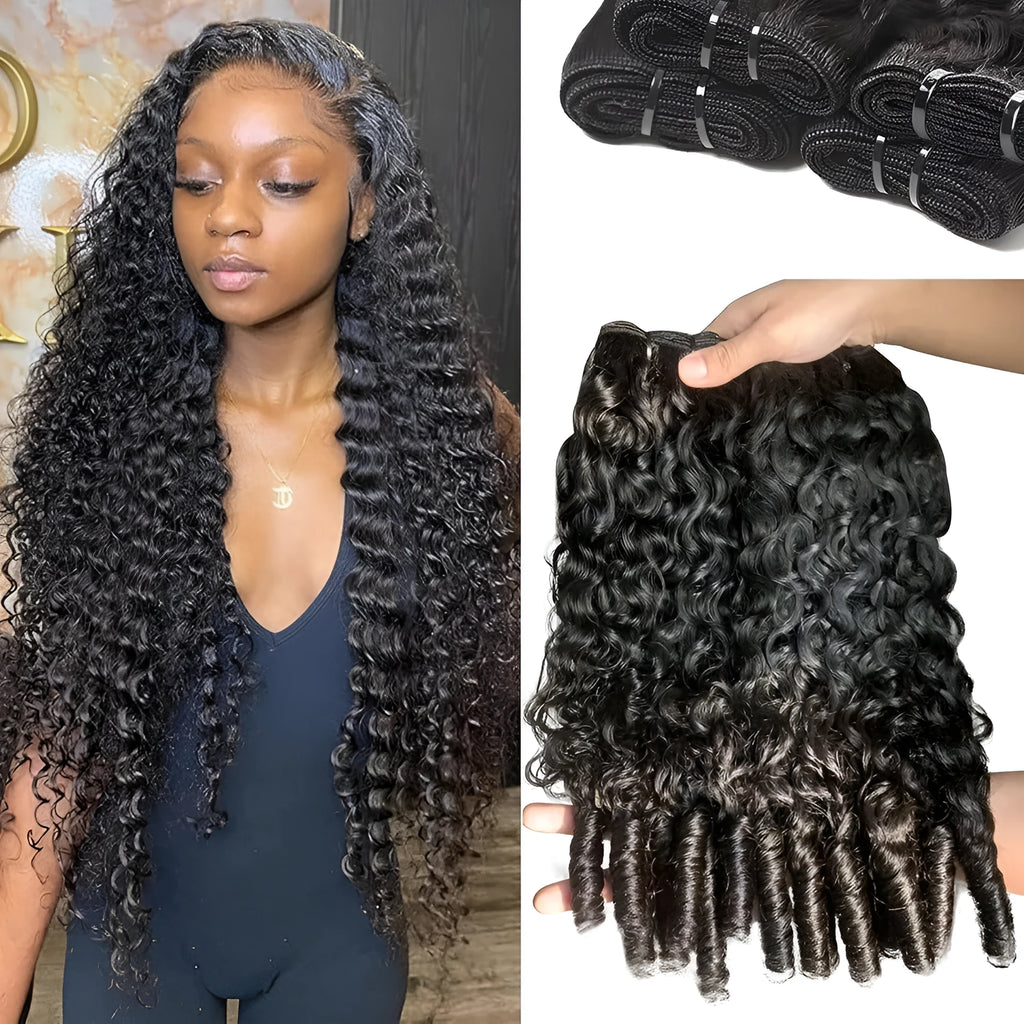 15A human hair weft in 1B colour hand woven natural style 10 inch length