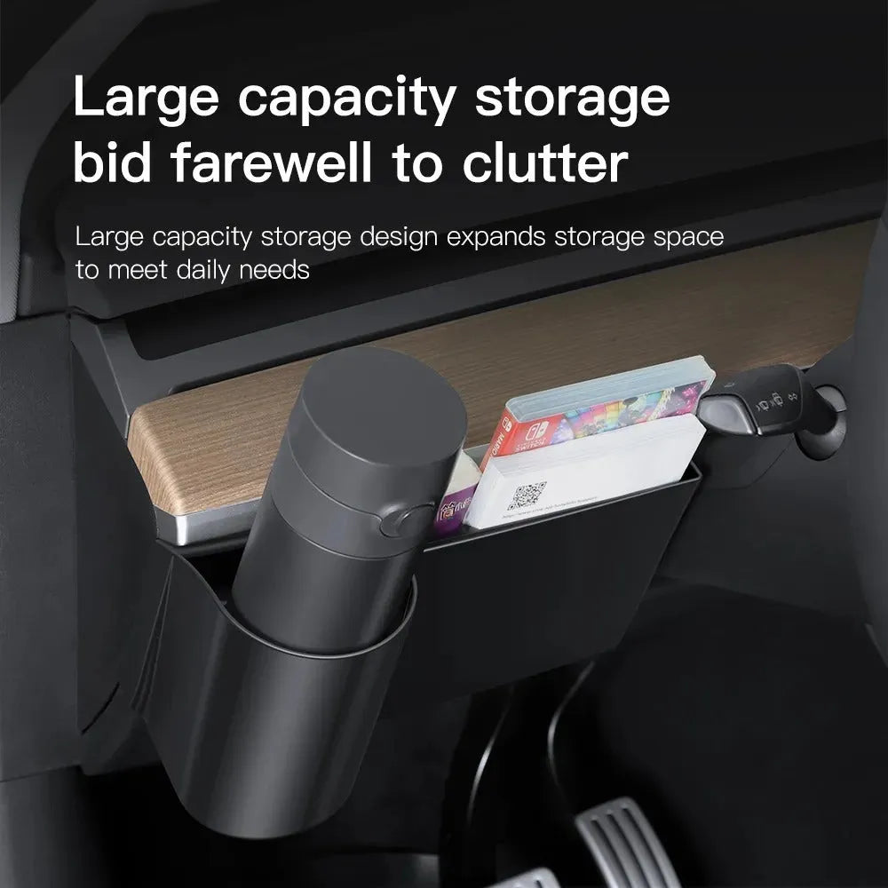 Tesla Model 3 and Model Y dashboard water cup holder accessory for left-hand drive vehicles