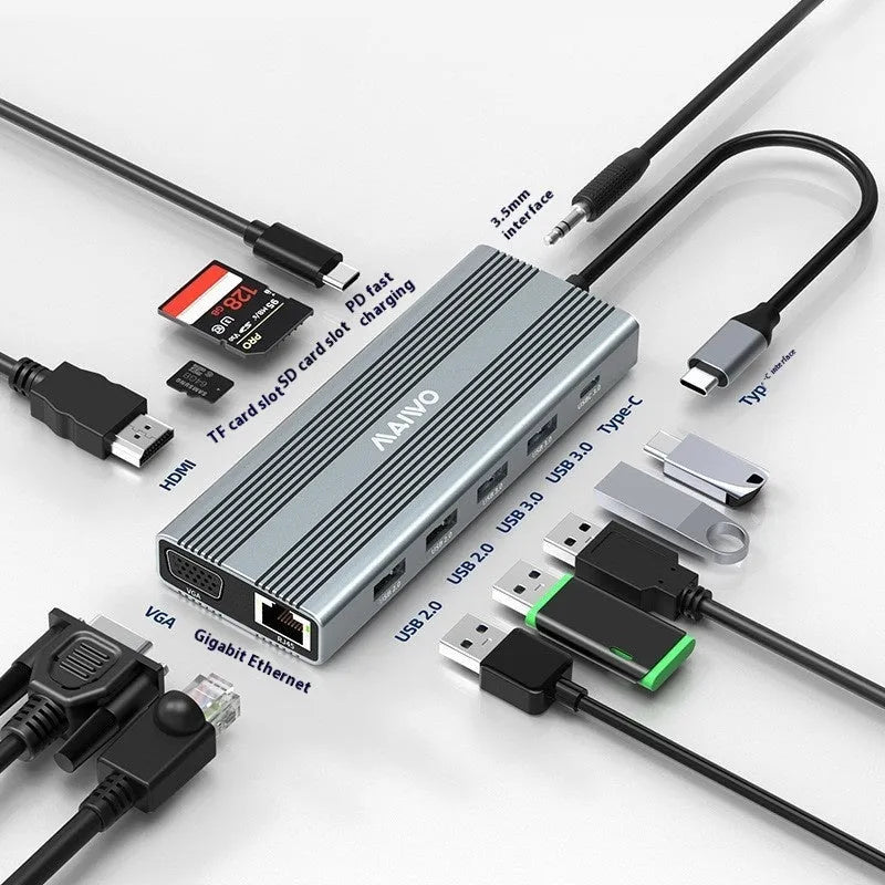 Steam Deck docking station with aluminium alloy shell and six ports including HDMI and ethernet