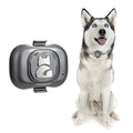 Black GF-07 pet GPS tracker with hanging rope attachment and IP67 waterproof rating