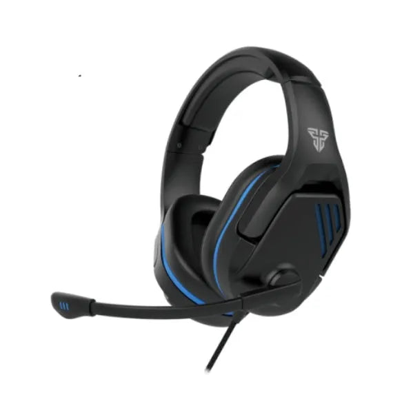 MH86 black and white wired esports gaming headset with large ear cups and a 2 metre cable