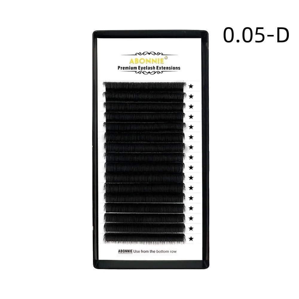 16-row dense false eyelashes made from mink hair available in multiple specifications and lengths