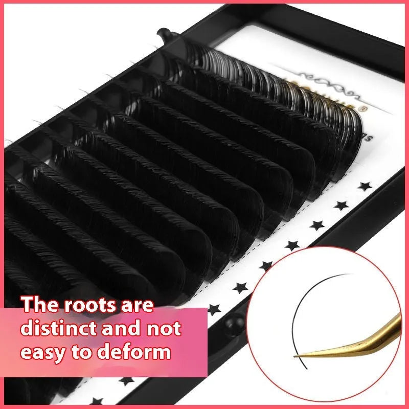 16-row dense false eyelashes made from mink hair available in multiple specifications and lengths